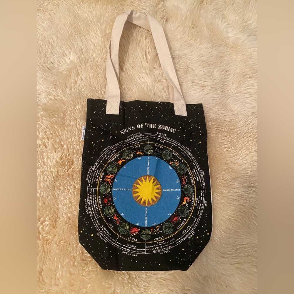 NEVER USED signs of the zodiac tote bag cavallini & co.